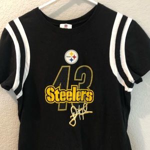 Pittsburg steelers 43 women’s lg t shirt